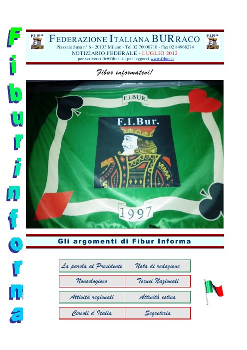 Copertina FIBUR Informa - Luglio 2012