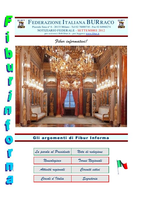 Copertina FIBUR Informa - Settembre 2012