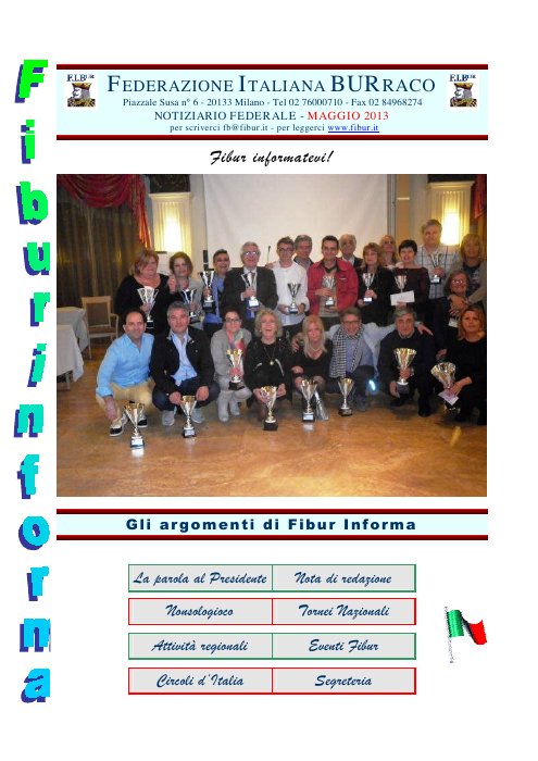 Copertina FIBUR Informa - Maggio 2013