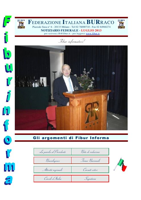 Copertina FIBUR Informa - Luglio 2013
